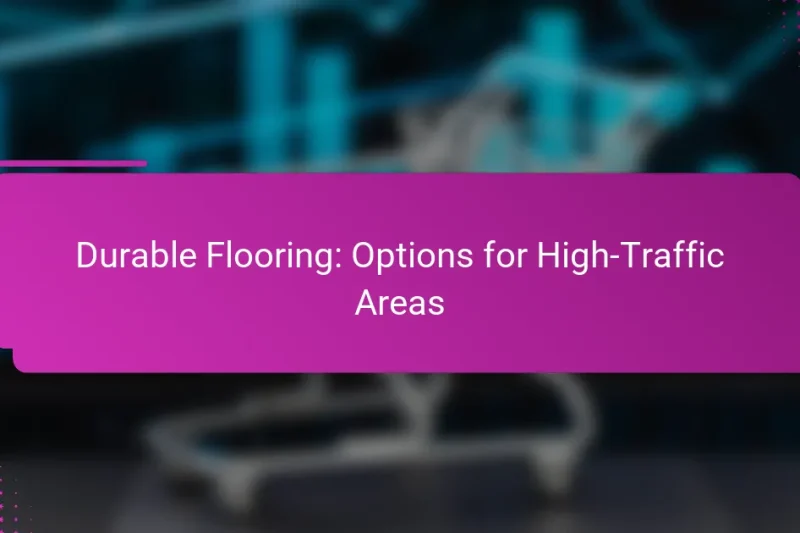 Прочное покрытие пола: варианты для зон с интенсивным движением