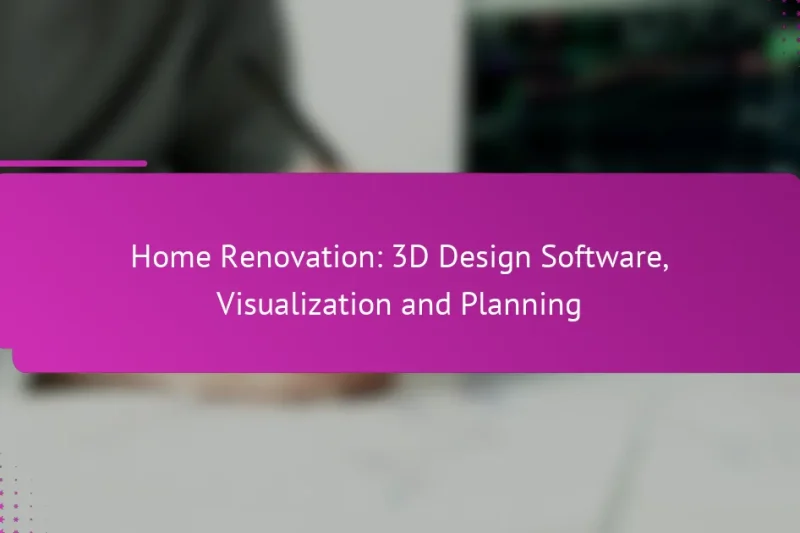 Ремонт дома: 3D дизайн программное обеспечение, визуализация и планирование