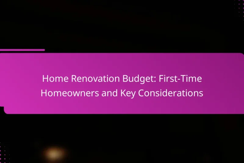 Бюджет на ремонт дома: впервые домовладельцы и ключевые соображения