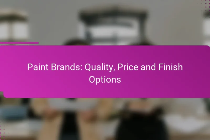 Бренды красок: качество, цена и варианты отделки