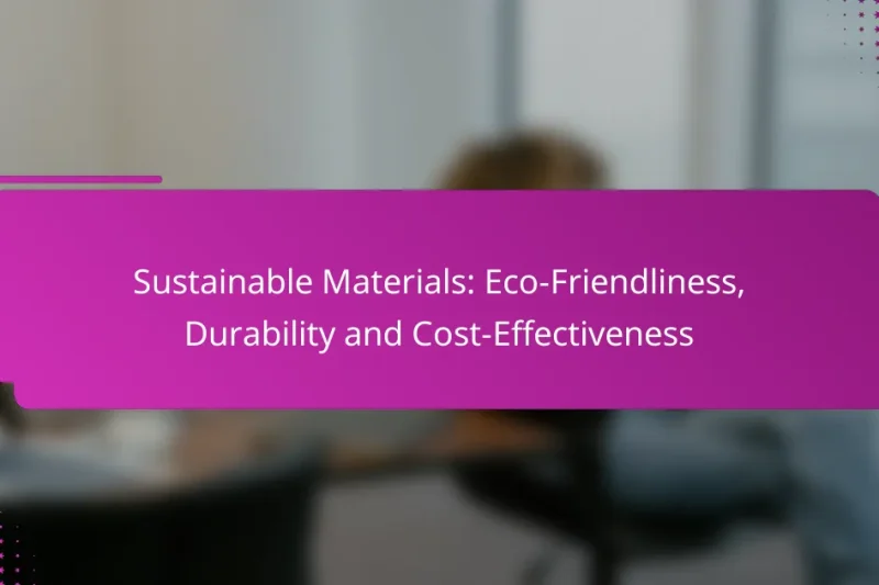 Устойчивые материалы: экологичность, долговечность и экономическая эффективность