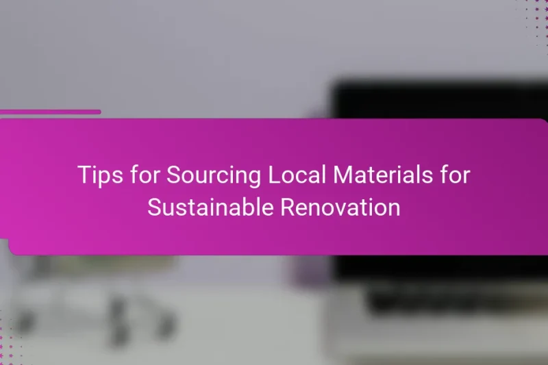 Советы по поиску местных материалов для устойчивого ремонта