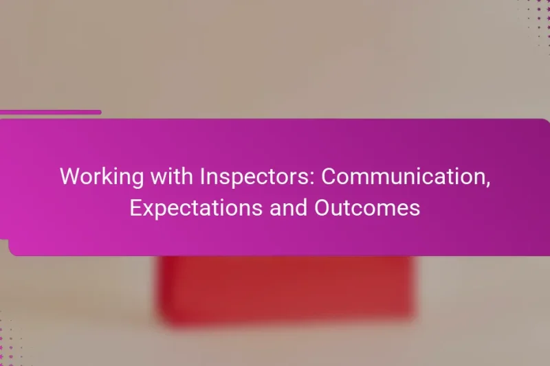 Работа с инспекторами: коммуникация, ожидания и результаты